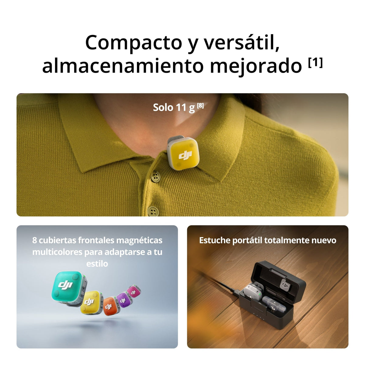DJI Mic Mini 2 (1 TX + 1 RX móvil + estuche de carga) - DJI México