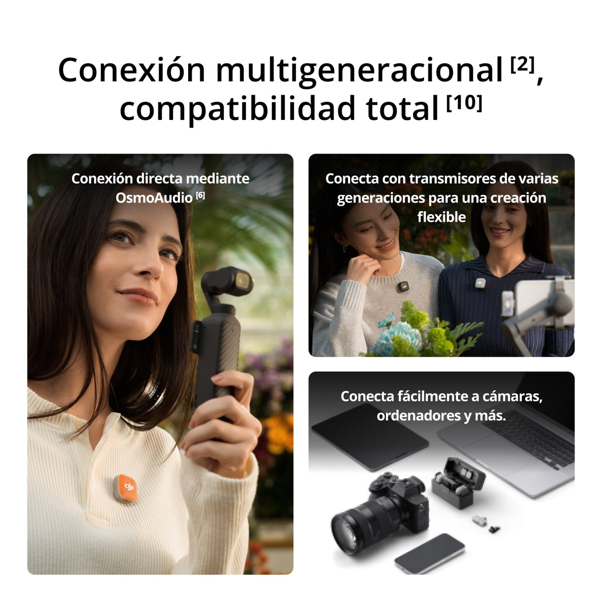 DJI Mic Mini 2 (1 TX + 1 RX móvil + estuche de carga) - DJI México