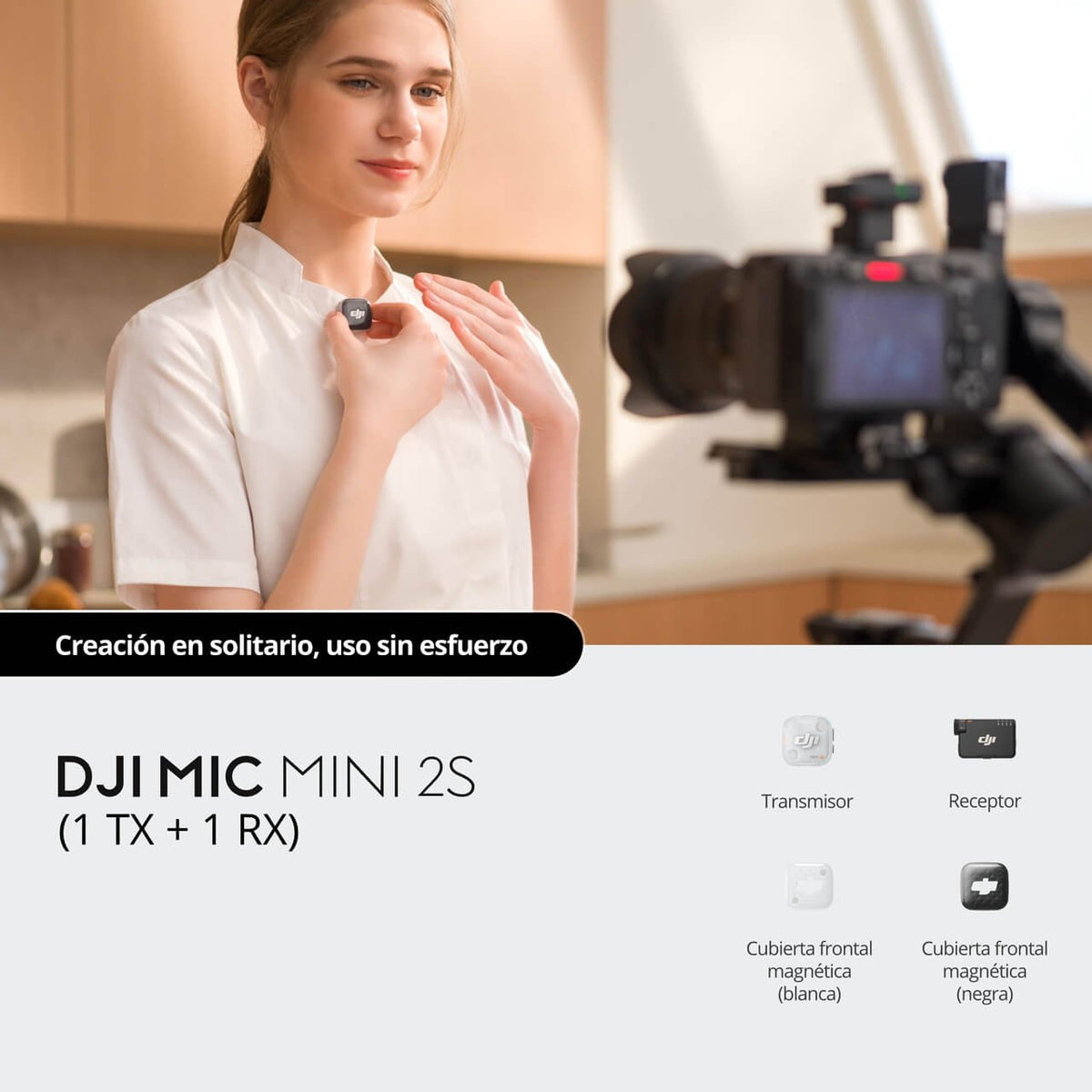 DJI Mic Mini 2S (1 TX + 1 RX) - DJI México