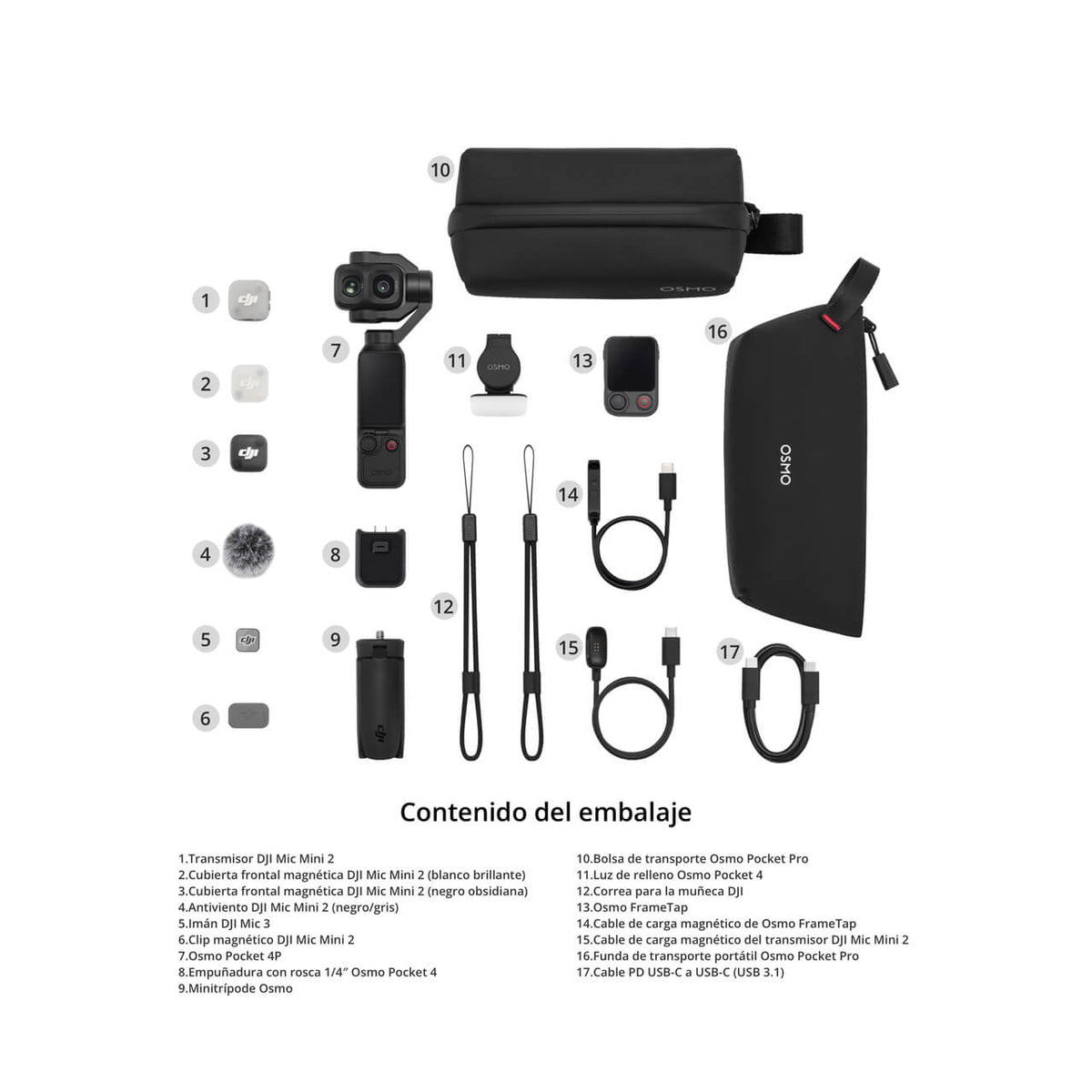 Pack para Vlogs Osmo Pocket 4P - DJI México