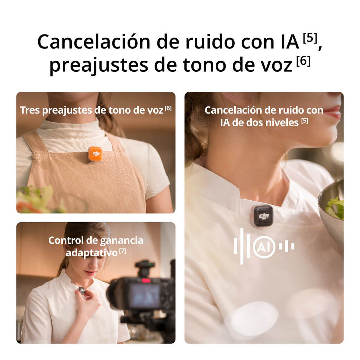 DJI Mic Mini 2S (2 TX + 1 RX + estuche de carga) - DJI México