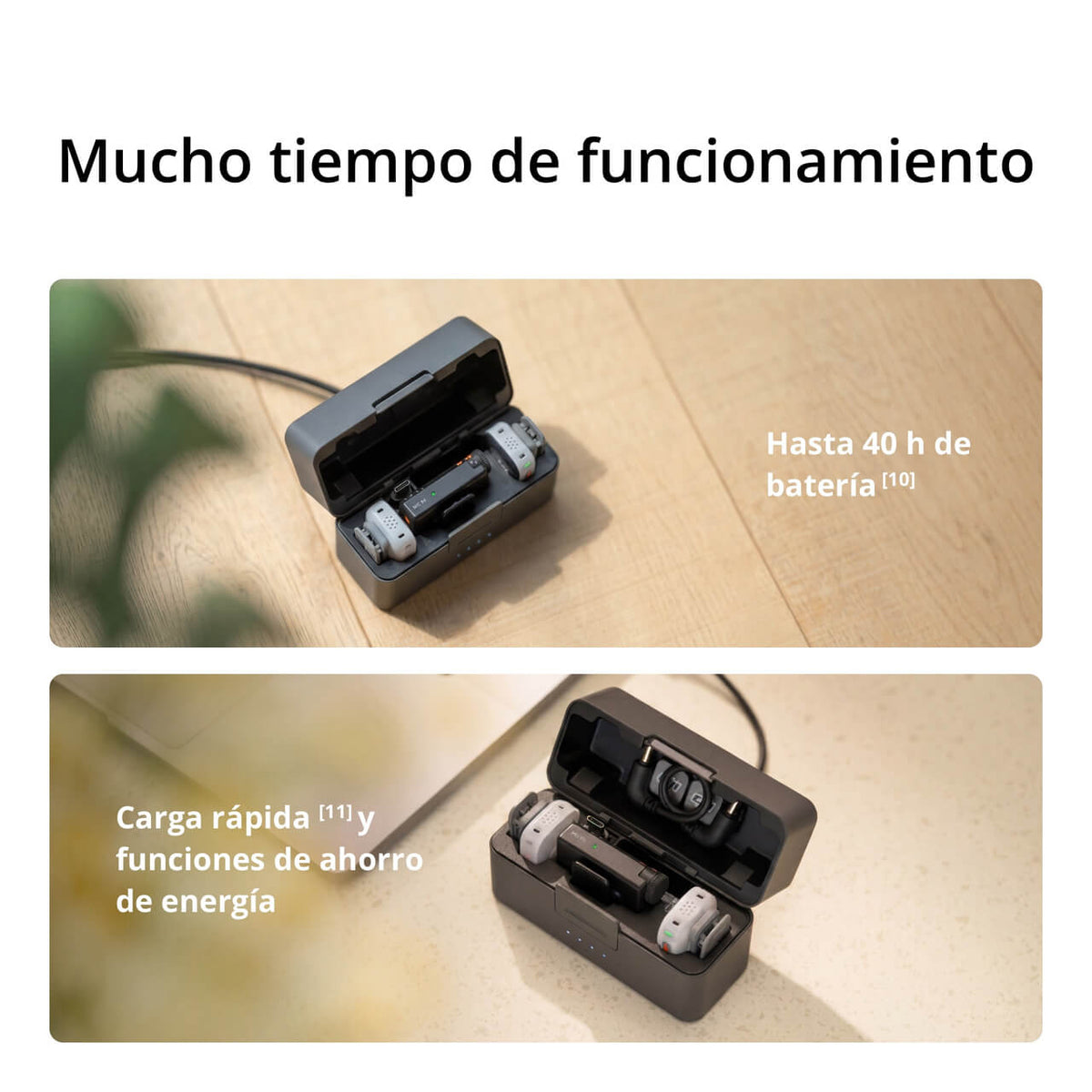 DJI Mic Mini 2S (2 TX + 1 RX + estuche de carga) - DJI México