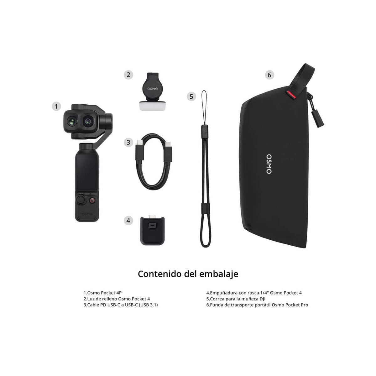 Pack Estándar Osmo Pocket 4P - DJI México